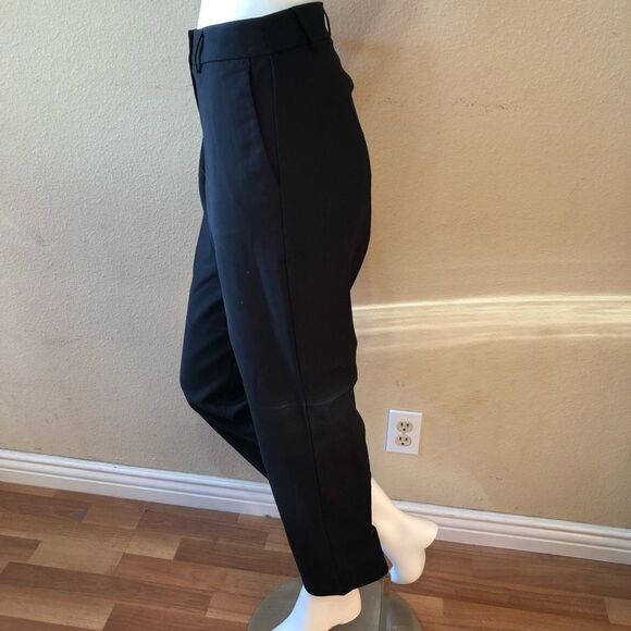 Vince Tapered Ankle Black Trousers Size 12 - Picture 3 of 8